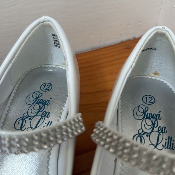 Swea’ pea & Lilli white girls dress communion flower girl bling shoes size 12 - Picture 3 of 7